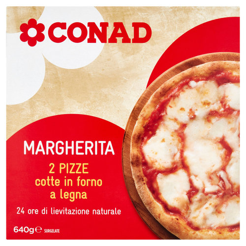 Margherita 2 Pizze cotte in forno a legna Surgelate 640 g-image