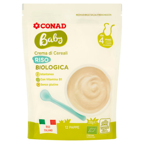 Baby Crema di Cereali Riso Biologica 200 g-image