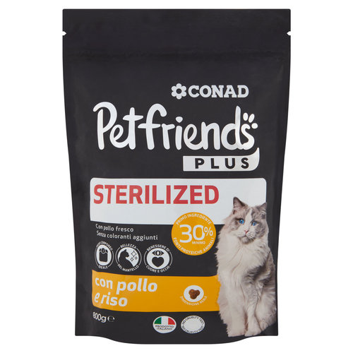 Petfriends Plus Sterilized con pollo e riso 800 g-image
