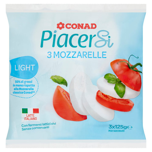Piacersi 3 Mozzarelle Light 3 x 125 g-image