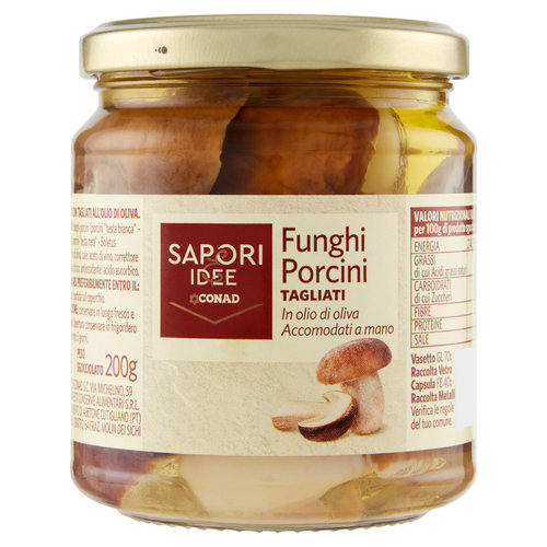 SAPORI & IDEE  Funghi Porcini Tagliati in olio di oliva 270 g-image