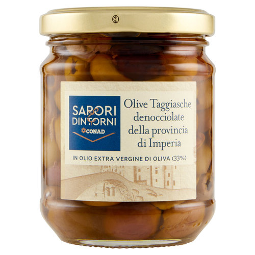 Olive Taggiasche denocciolate della provincia di Imperia in Olio EVO 180 g-image